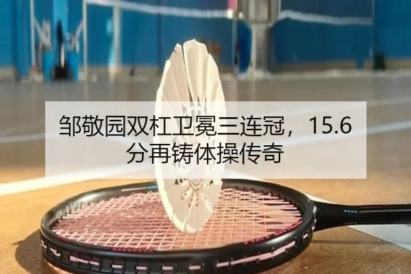 邹敬园双杠卫冕三连冠，15.6分再铸体操传奇